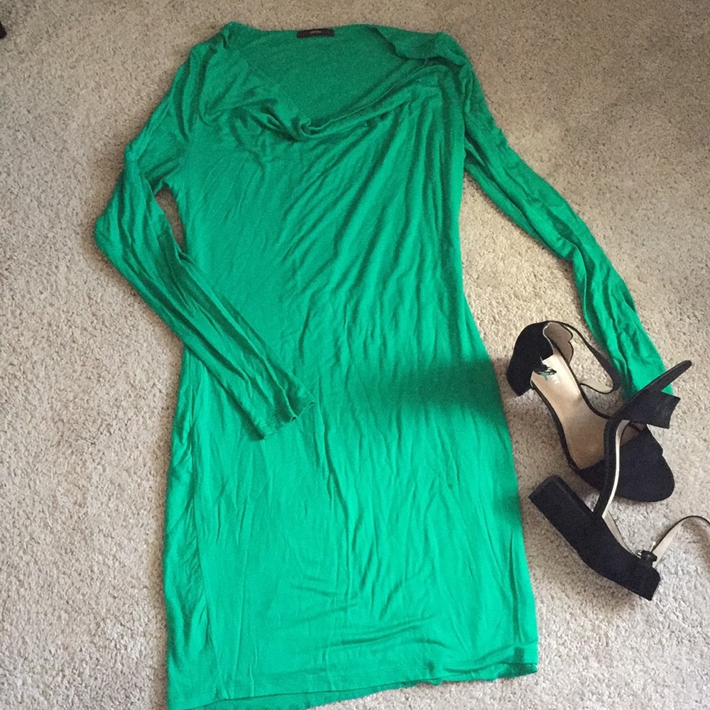 Soprano Green fitted dress